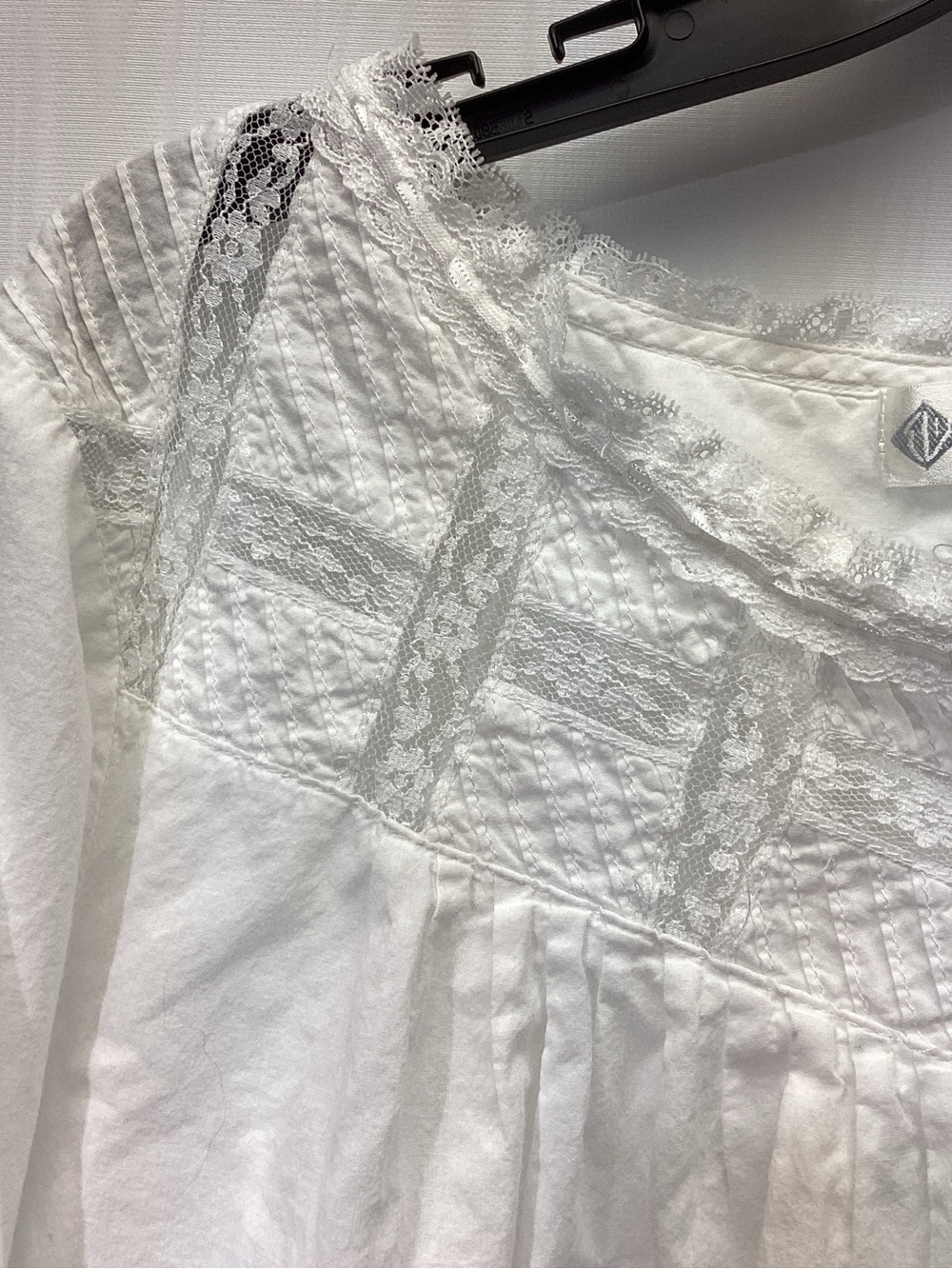 Eileen West Cotton Ballet Nightgown All Cotton Lace Ribbons Size M Breezy Summer - Picture 6 of 11